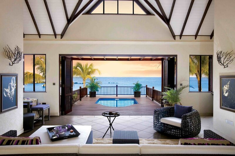 Luxury Beach Villa Interior — White, Serene