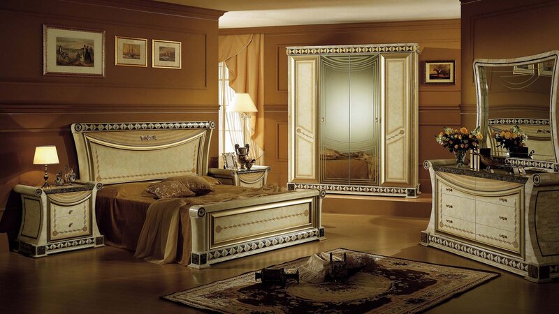Luxury Bedroom Furniture Set — Brown