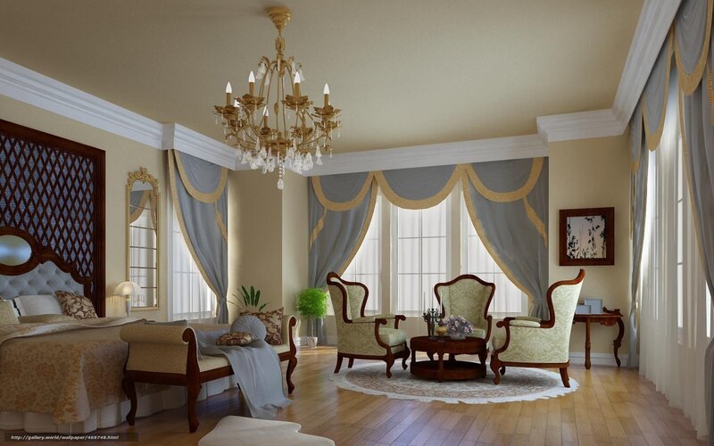Luxury Bedroom Interior — Beige, Elegant, Afternoon, 3d Render