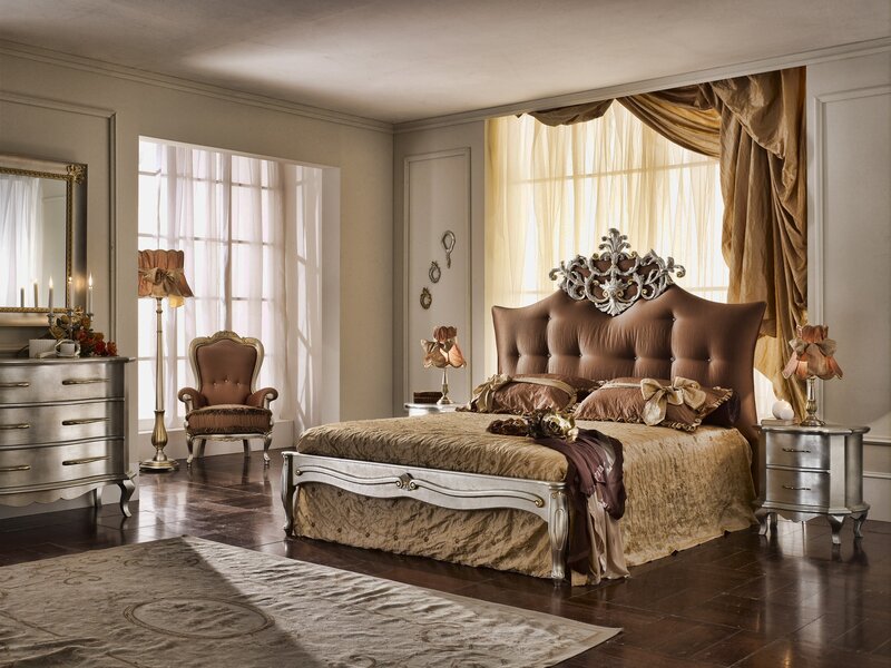 Luxury Bedroom Interior — Brown, Elegant