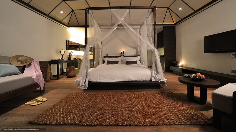Luxury Bedroom Interior — Brown, Serene, Night