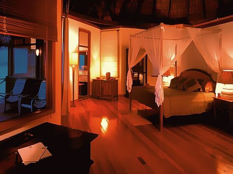 Luxury bedroom with canopy bed