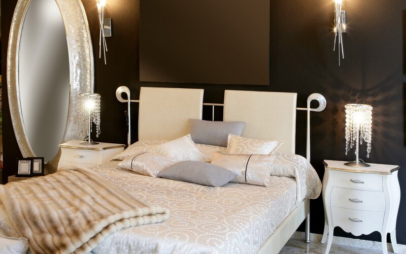 Luxury bedroom with elegant decor