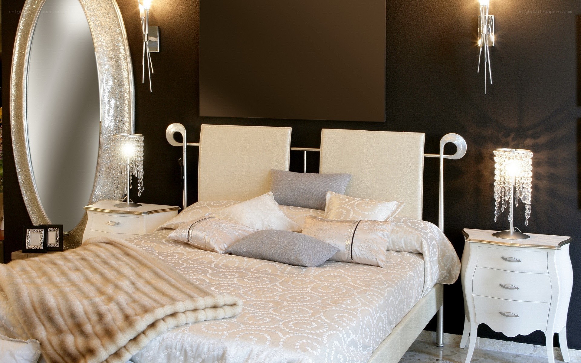 Luxury bedroom with elegant decor