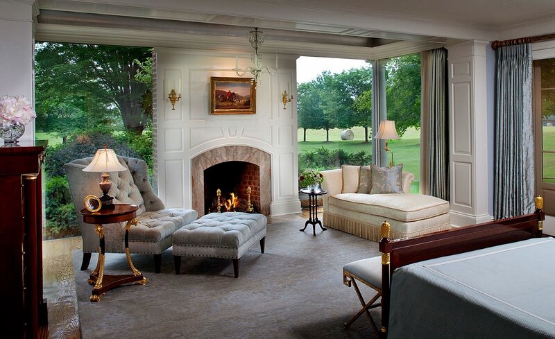 Luxury Bedroom with Fireplace