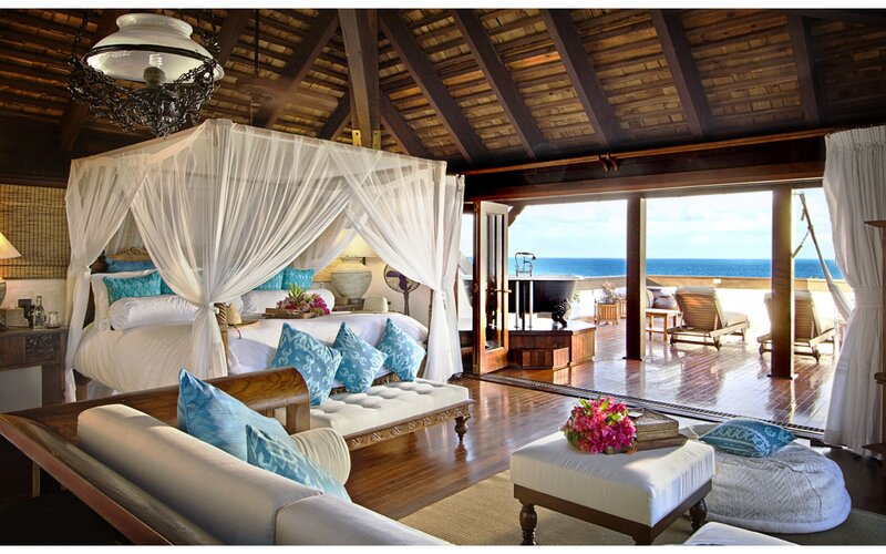Luxury Bedroom with Ocean View — Brown, Serene, Afternoon
