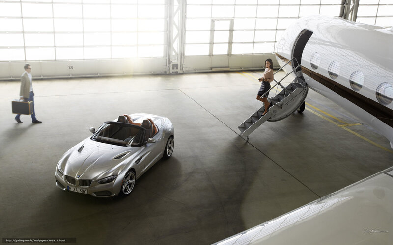 Luxury car and private jet