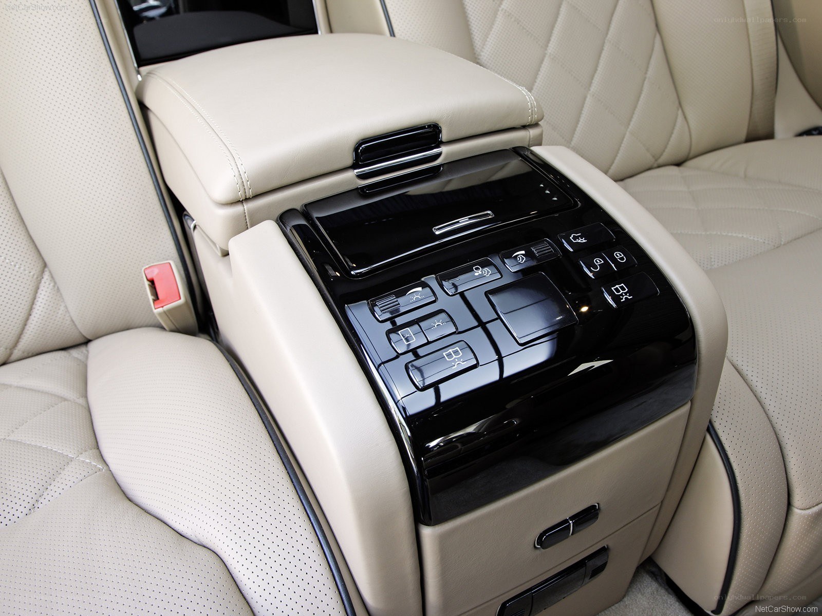 luxury car center console