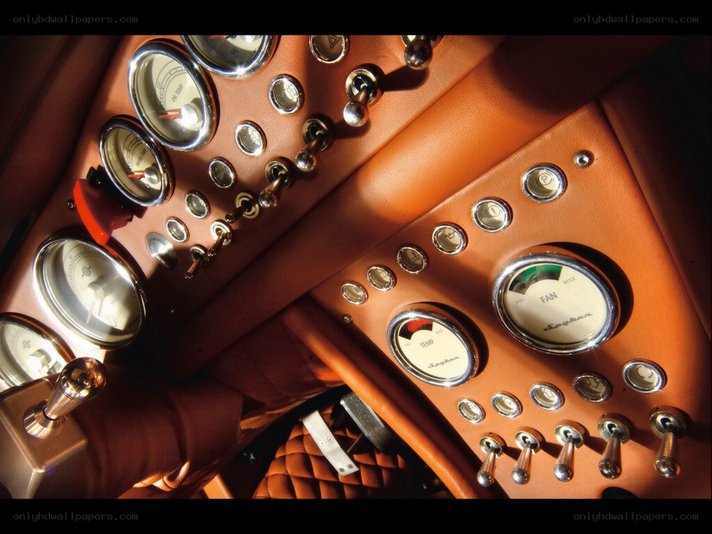 luxury car dashboard interior