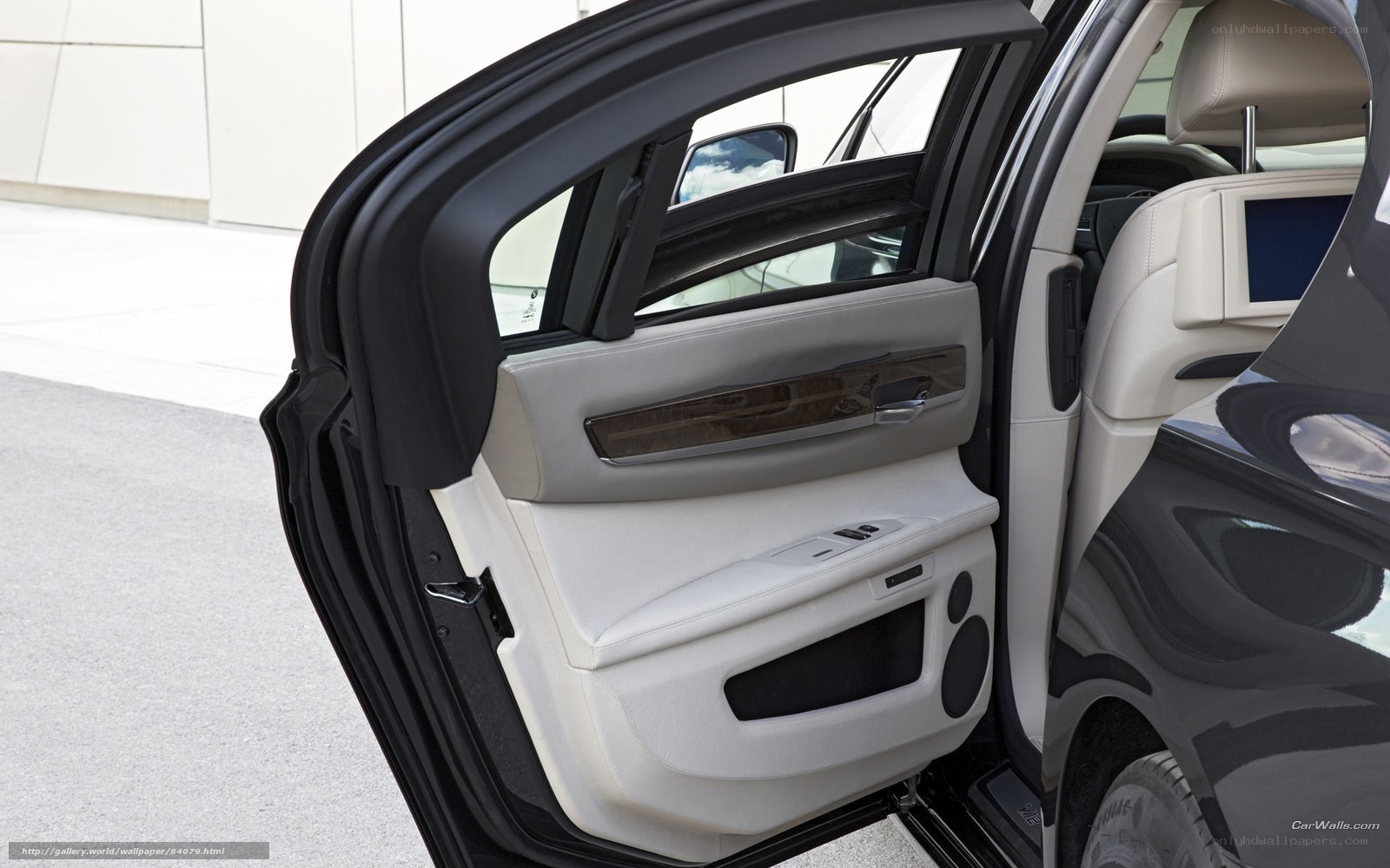 luxury car door interior