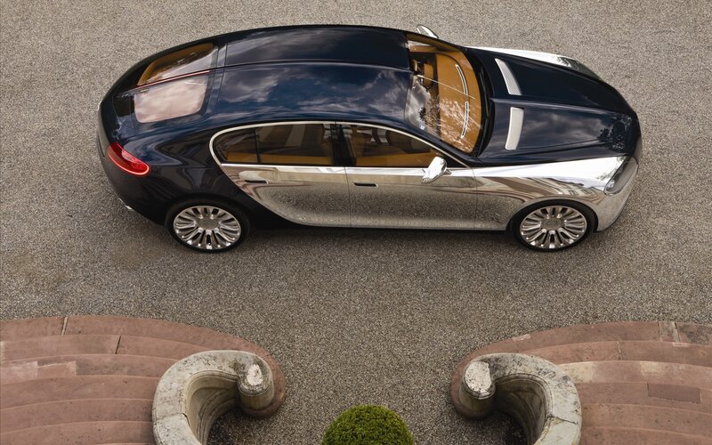luxury car from above