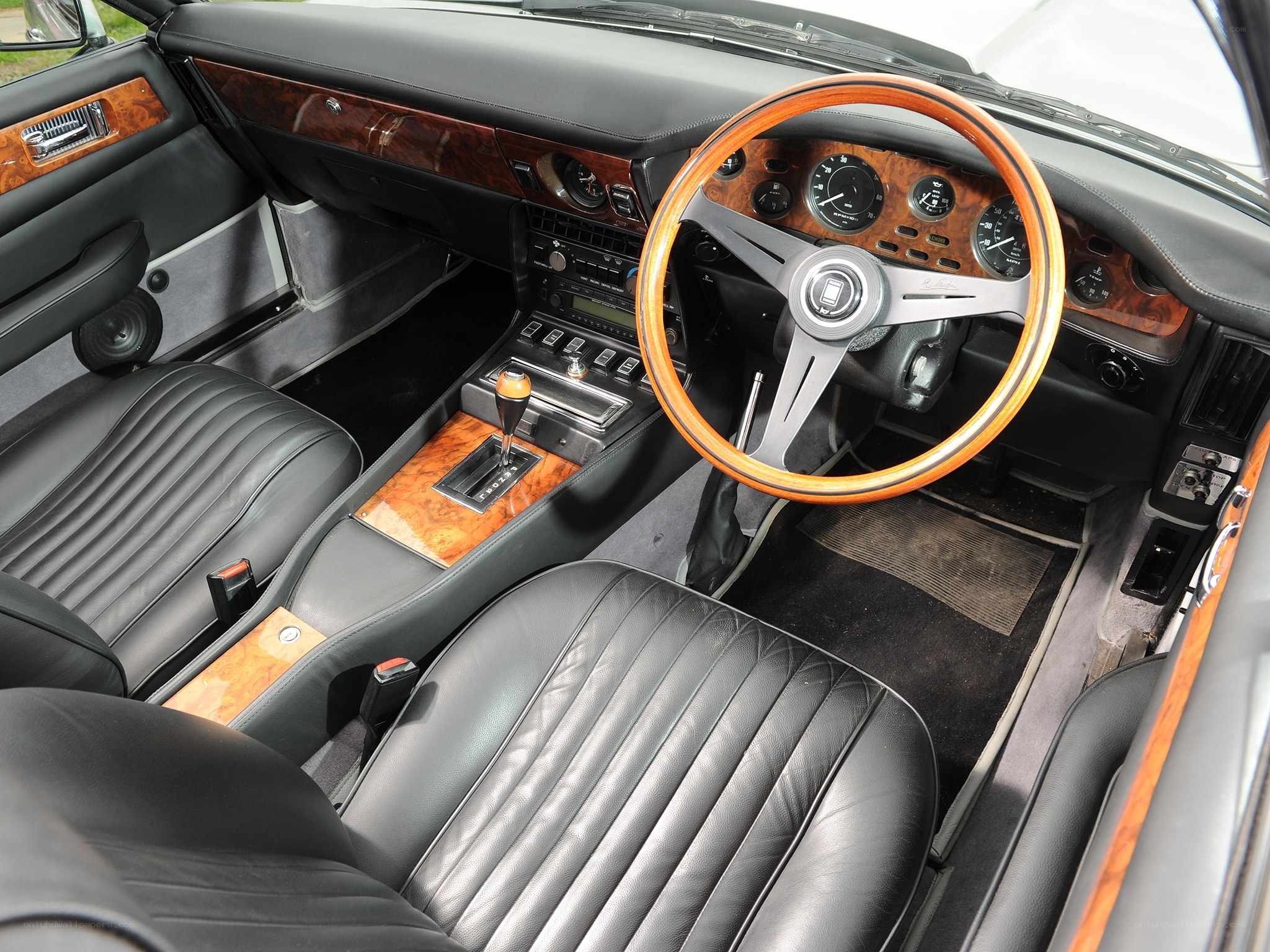 luxury car interior