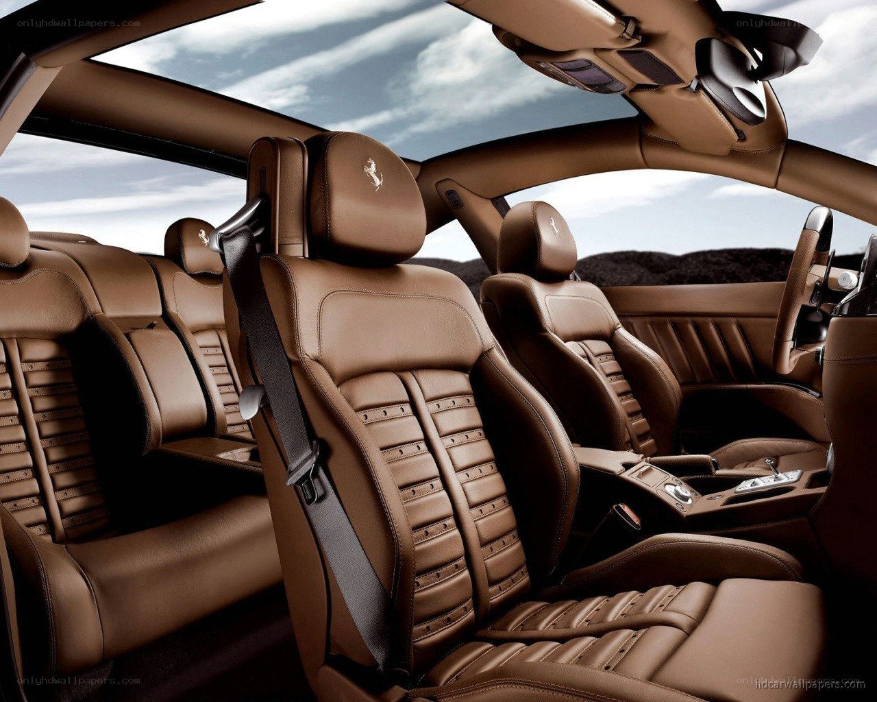 luxury car interior
