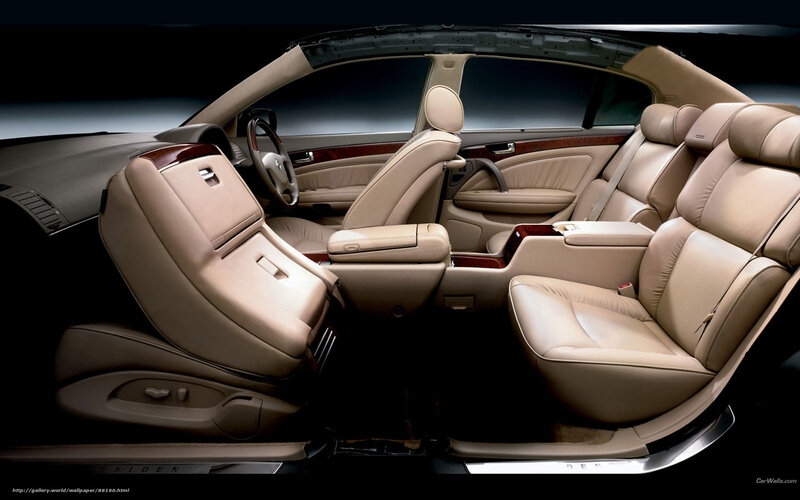 Luxury Car Interior — Beige, Dramatic