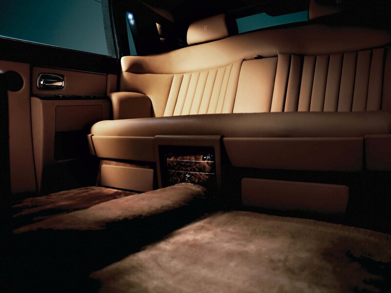 Luxury Car Interior — Beige, Luxurious, Night, Photograph, Leather Seats
