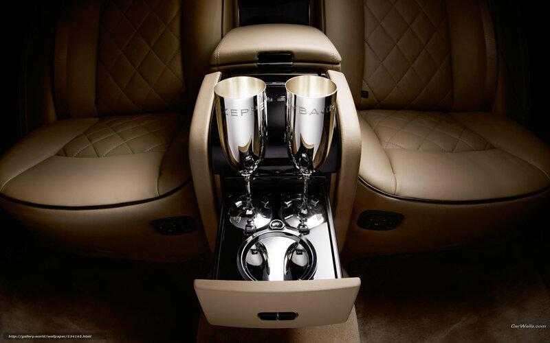 Luxury Car Interior — Beige, Luxurious, Photograph, Champagne Flutes