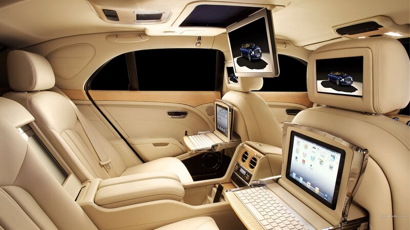 Luxury Car Interior — Beige, Luxurious, Photograph, Screens