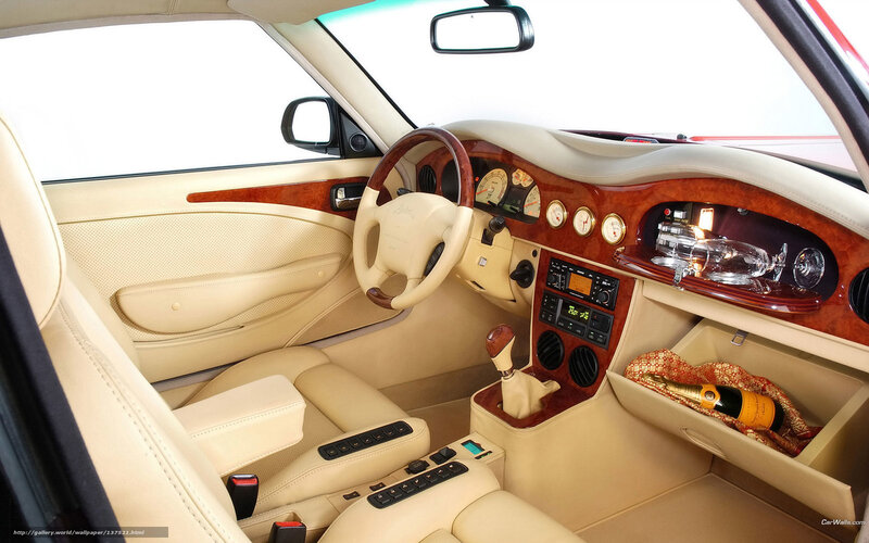Luxury Car Interior — Beige, Luxurious, Photograph, Steering Wheel