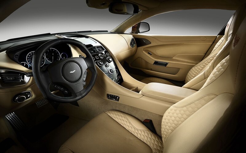 Luxury Car Interior — Beige, Sophisticated, Photograph, Steering Wheel, Dashboard, Center Console, Black