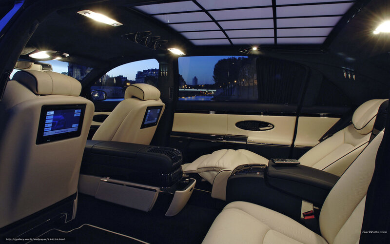 Luxury Car Interior — Black, Luxurious, Night