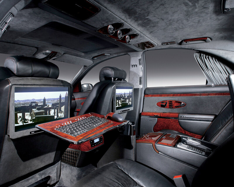 Luxury Car Interior — Black, Modern