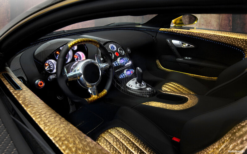 Luxury Car Interior — Black, Sleek, Luxurious