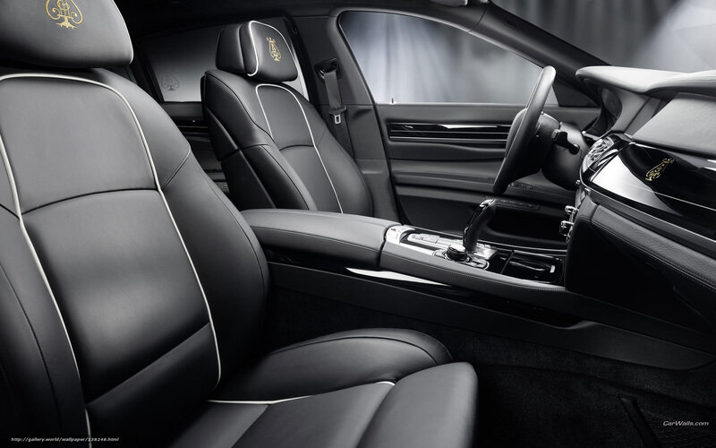 Luxury Car Interior — Black, Sophisticated, Photograph