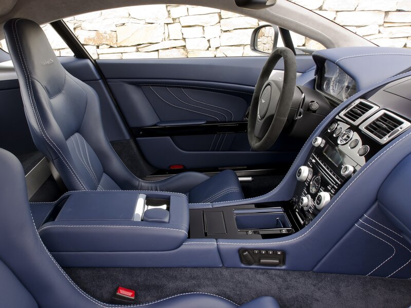 luxury car interior blue