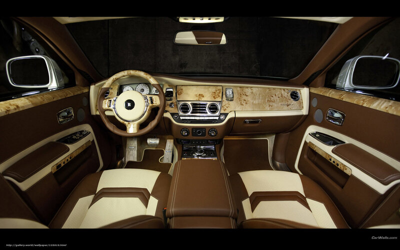 Luxury Car Interior — Brown, Luxurious, Photograph, Steering Wheel