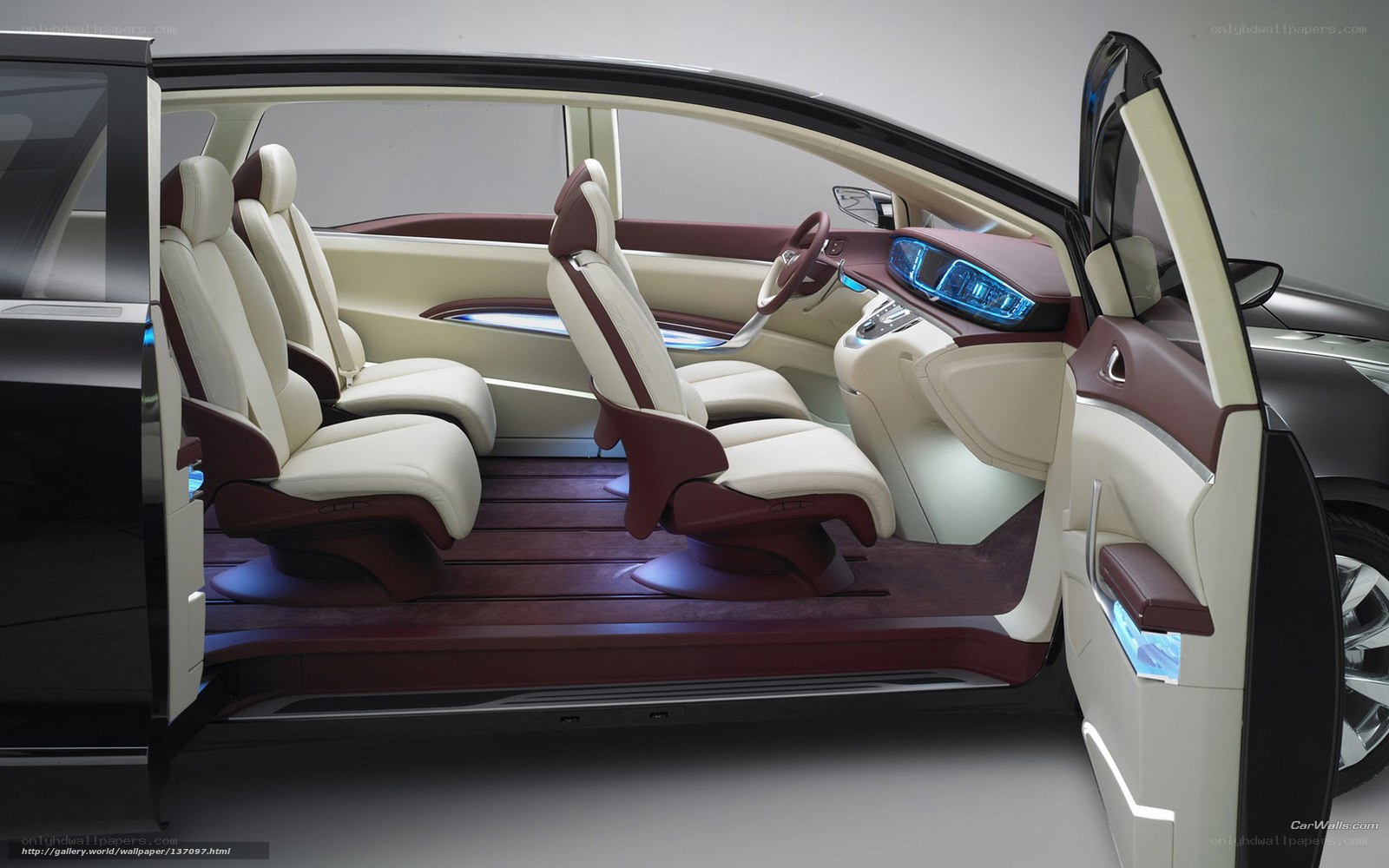luxury car interior concept