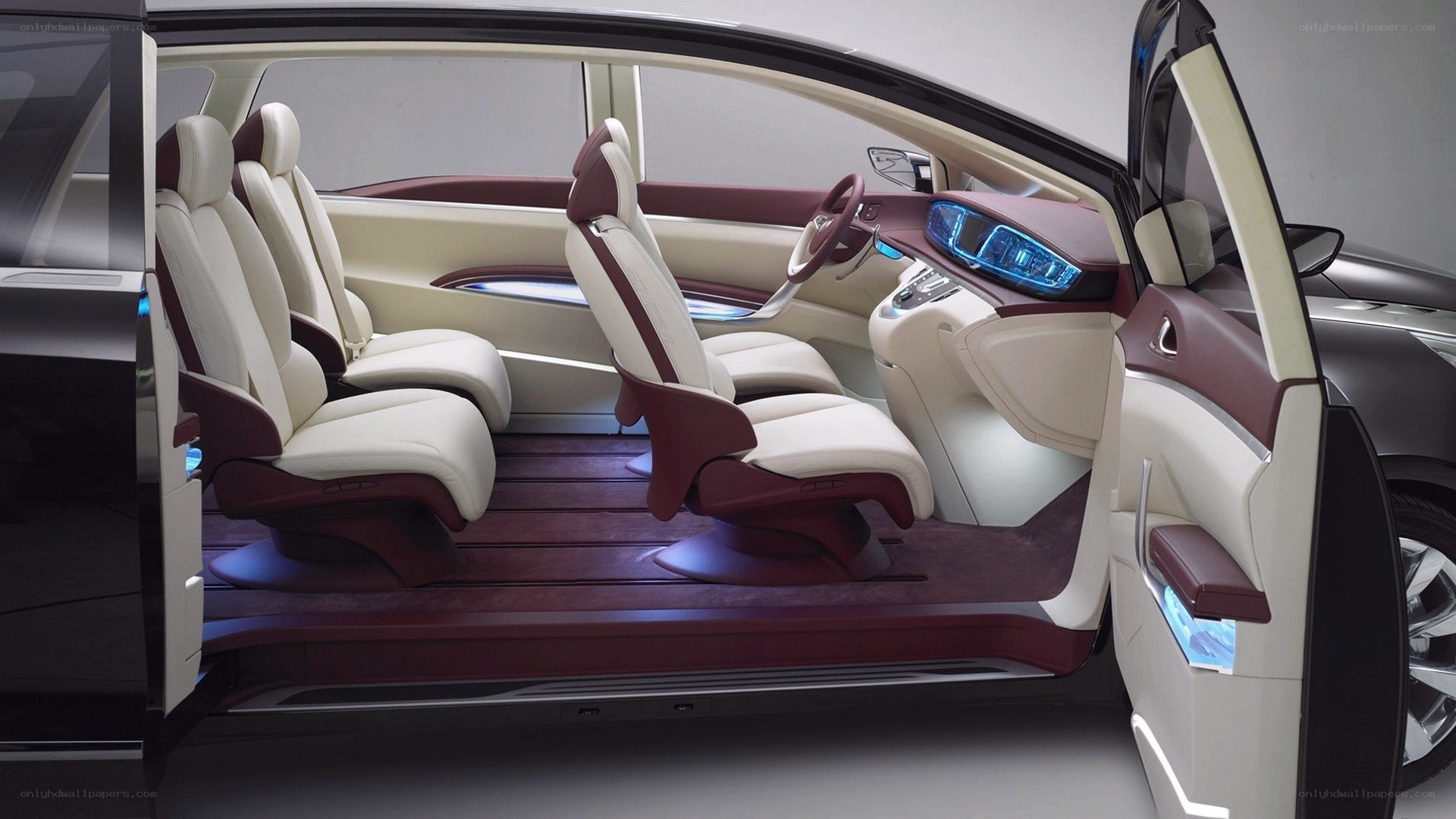 luxury car interior concept