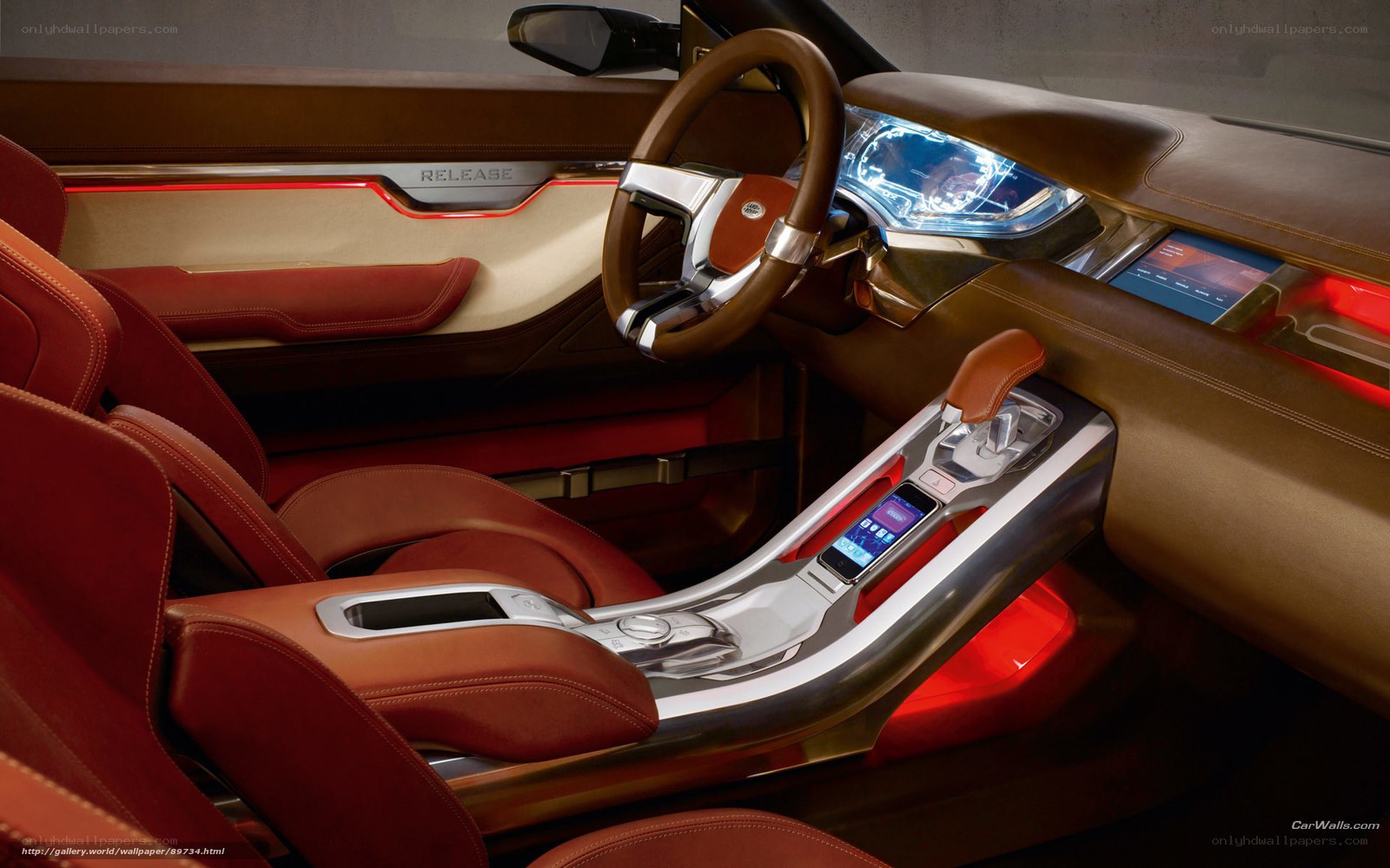 luxury car interior concept