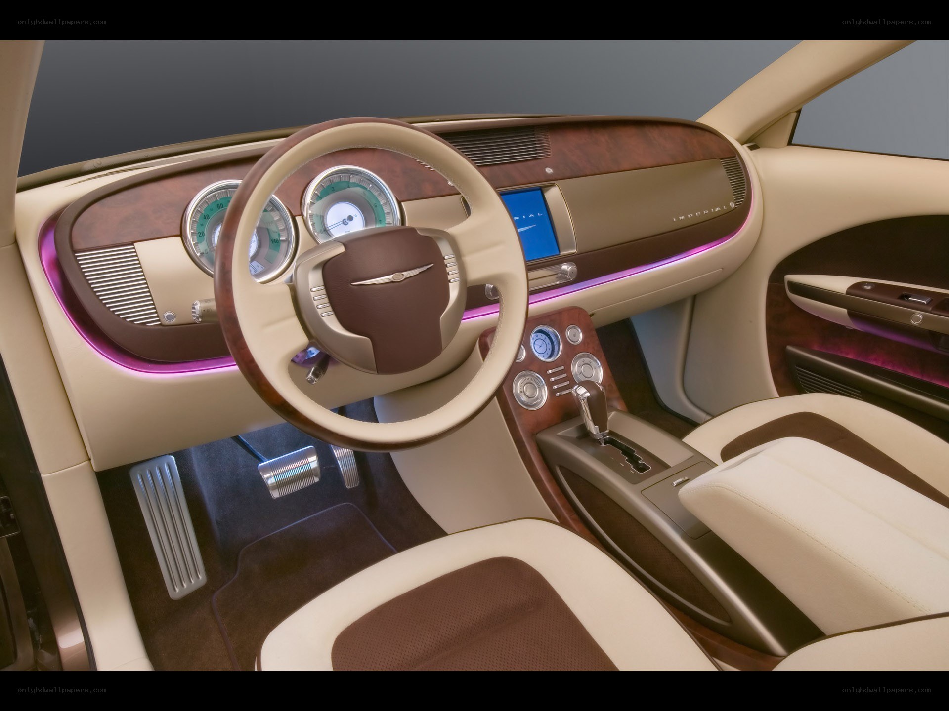 luxury car interior dashboard