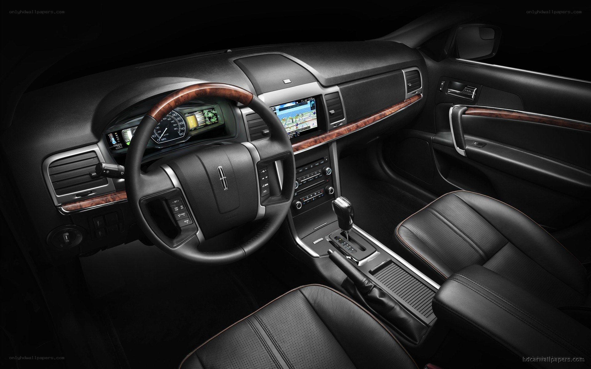 luxury car interior dashboard