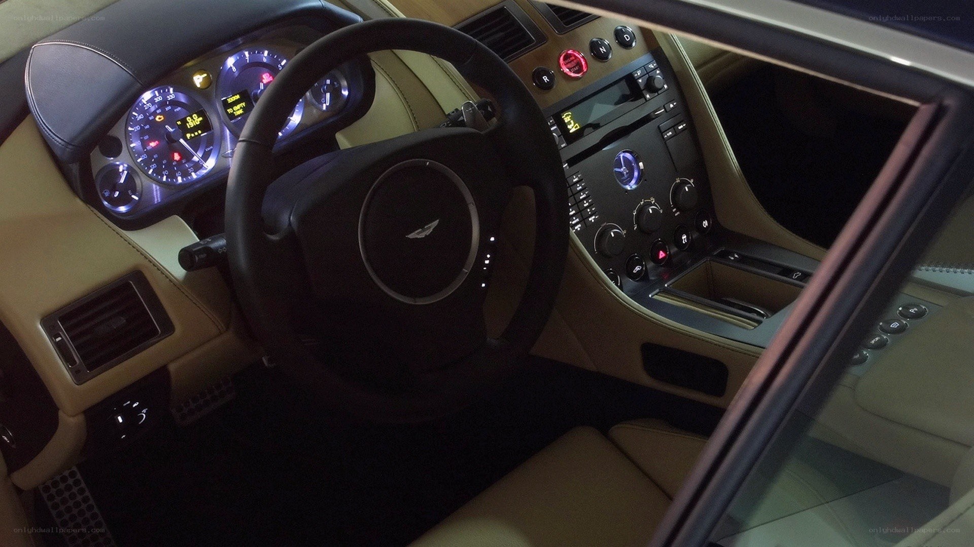 luxury car interior dashboard