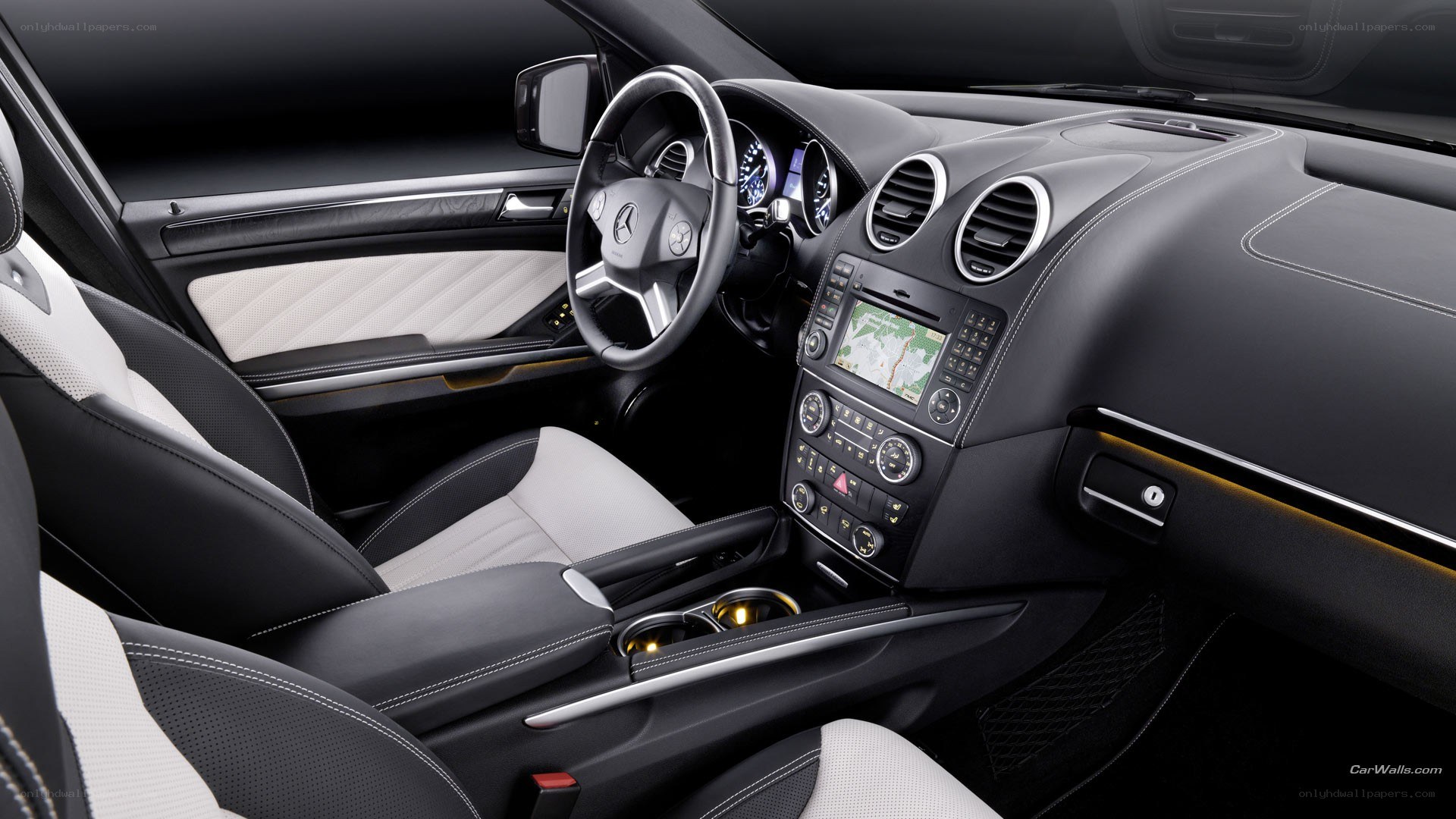 luxury car interior dashboard