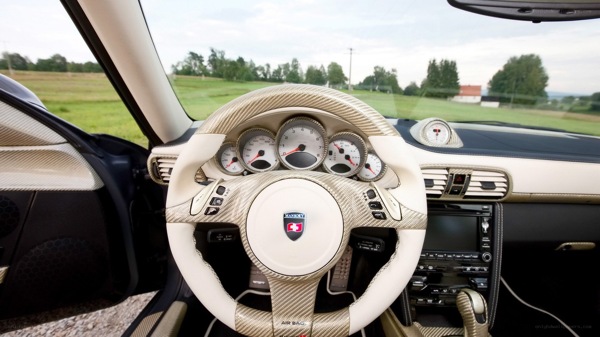 luxury car interior dashboard