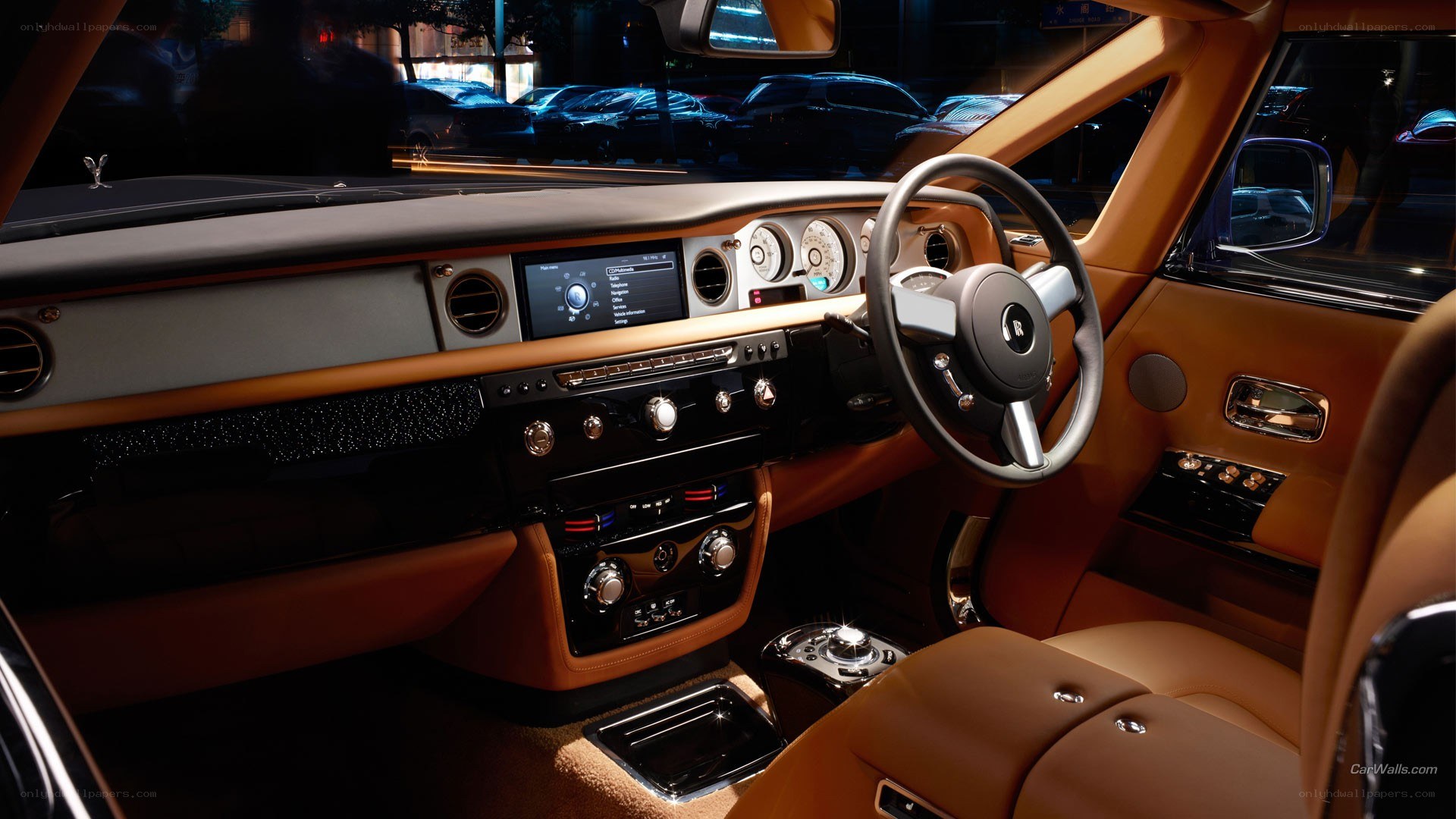 luxury car interior dashboard