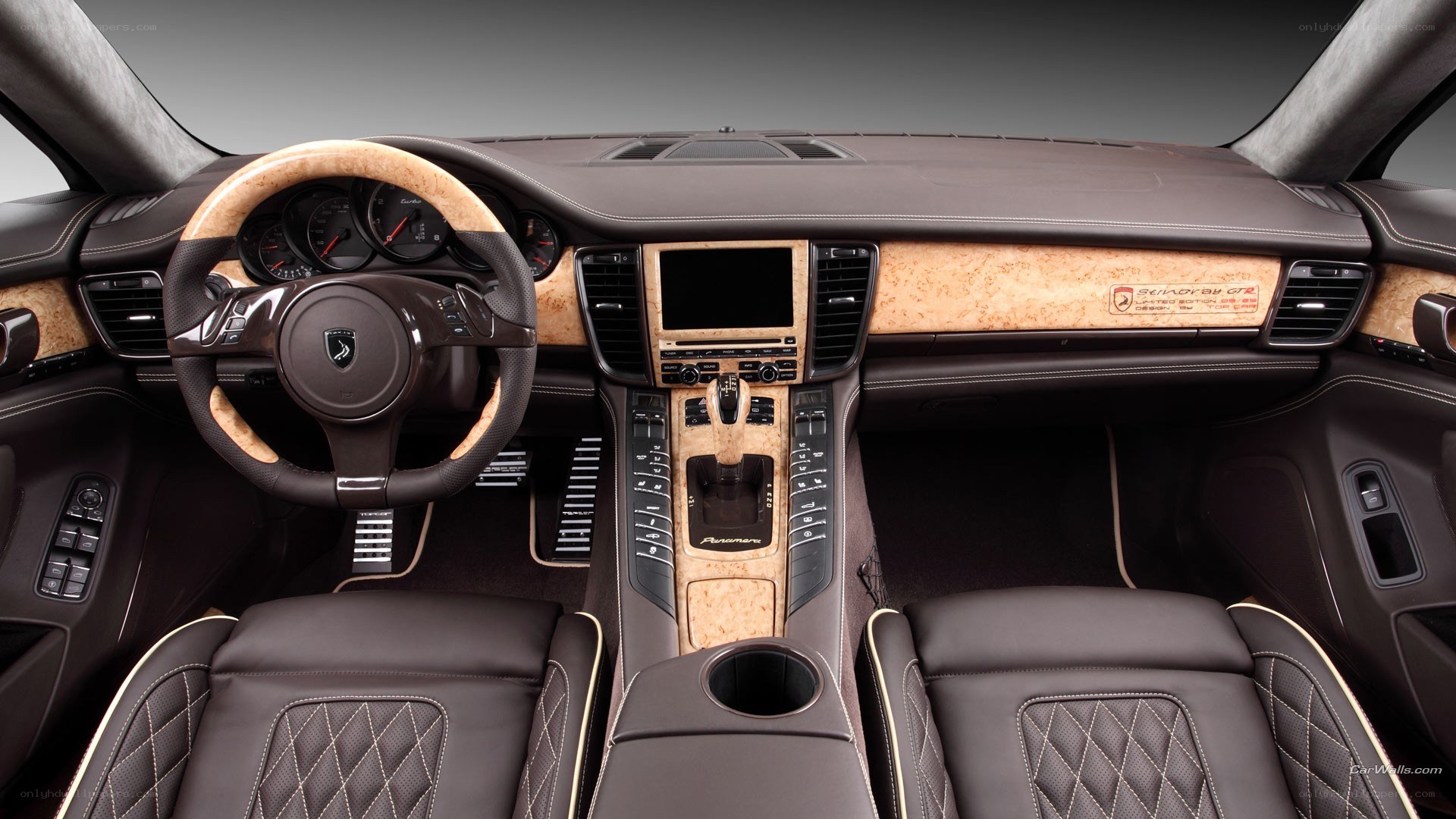 luxury car interior dashboard
