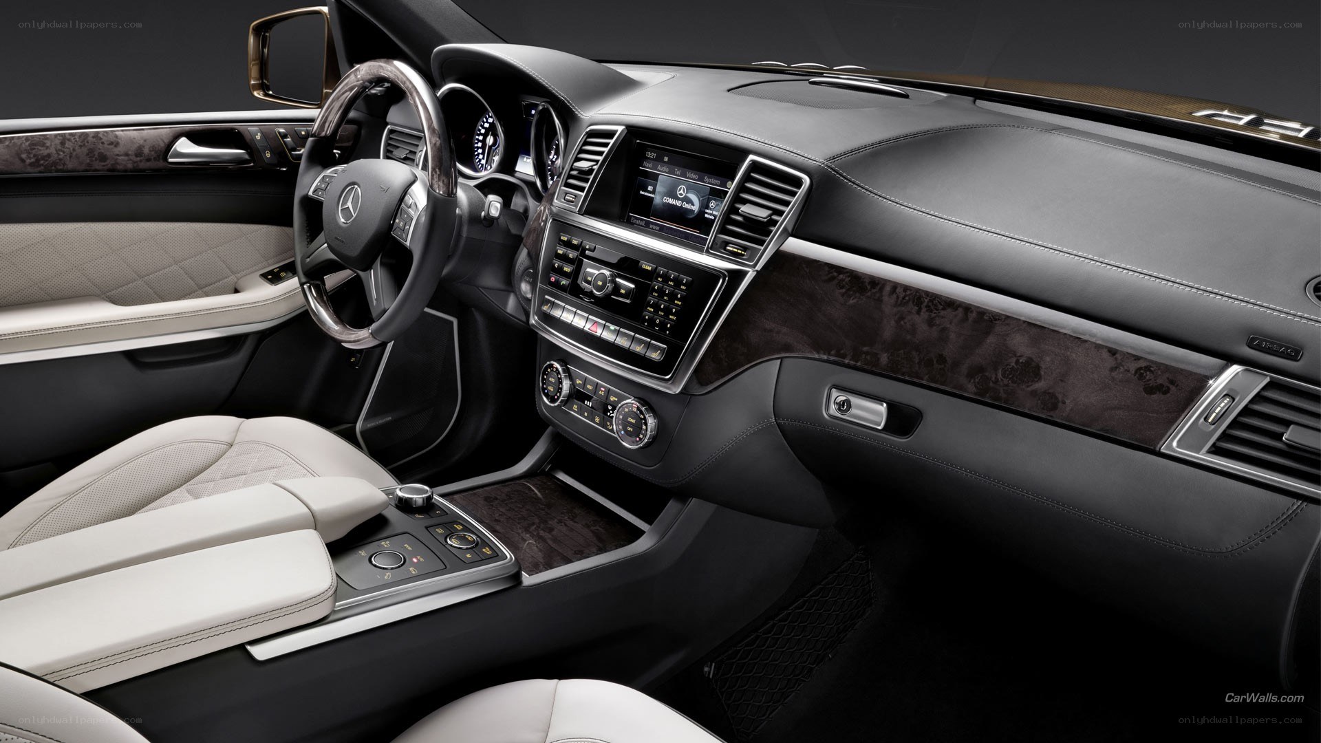 luxury car interior dashboard