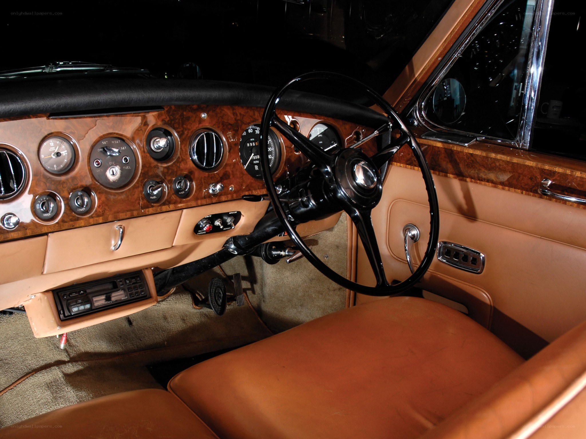 luxury car interior dashboard