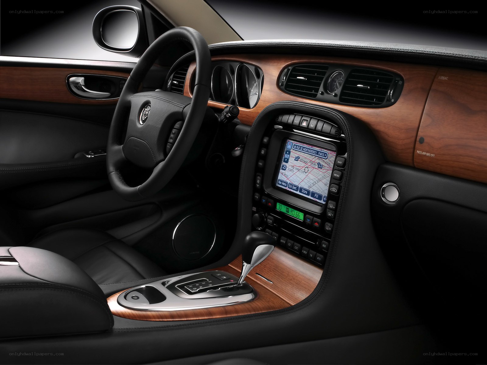 luxury car interior dashboard