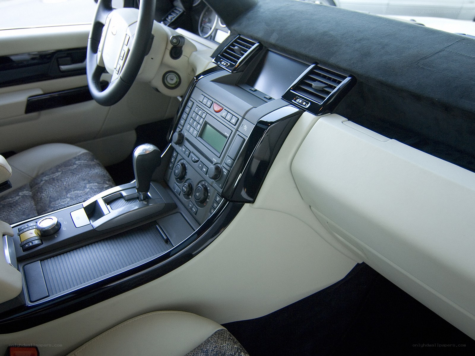 luxury car interior dashboard