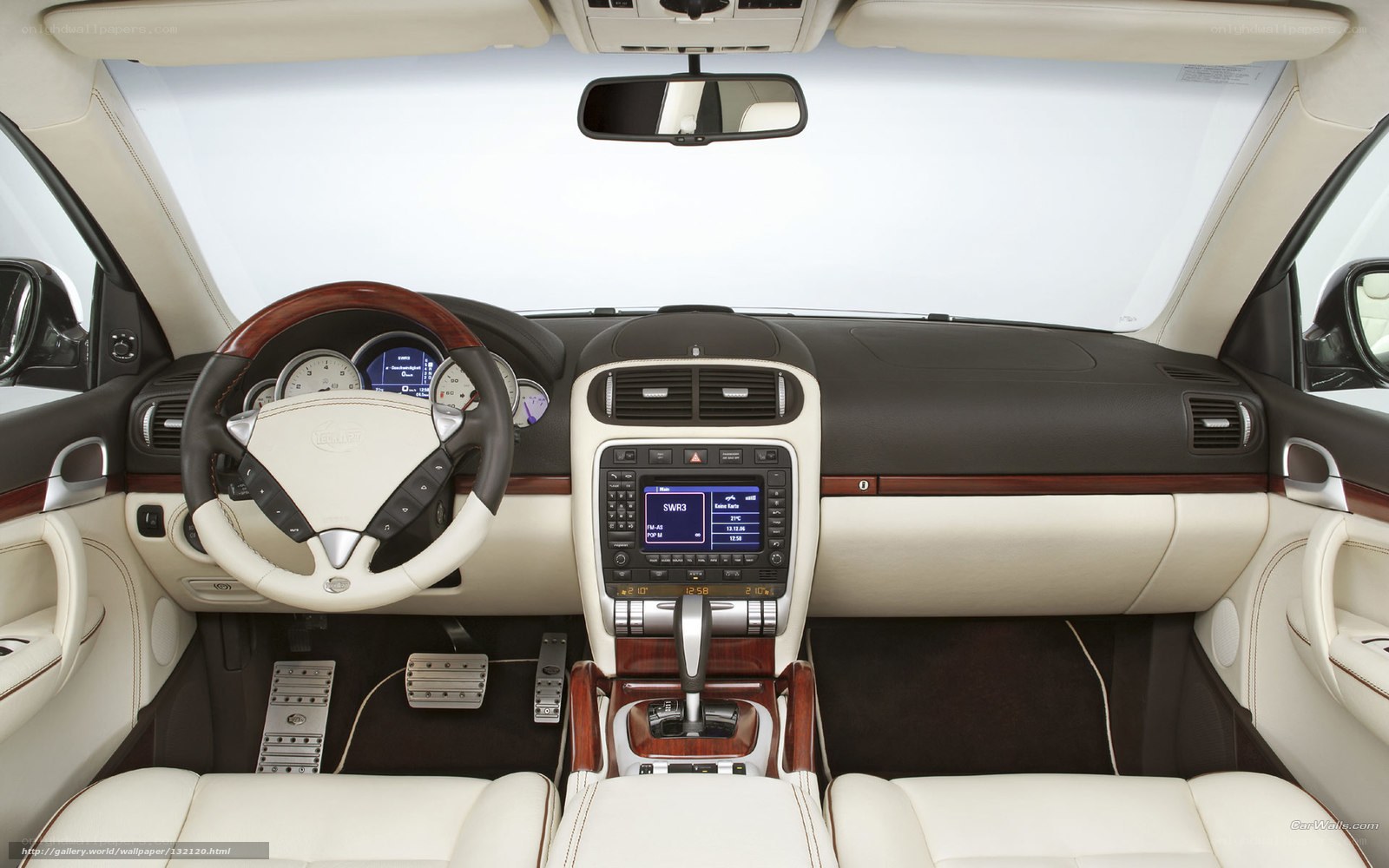 luxury car interior dashboard