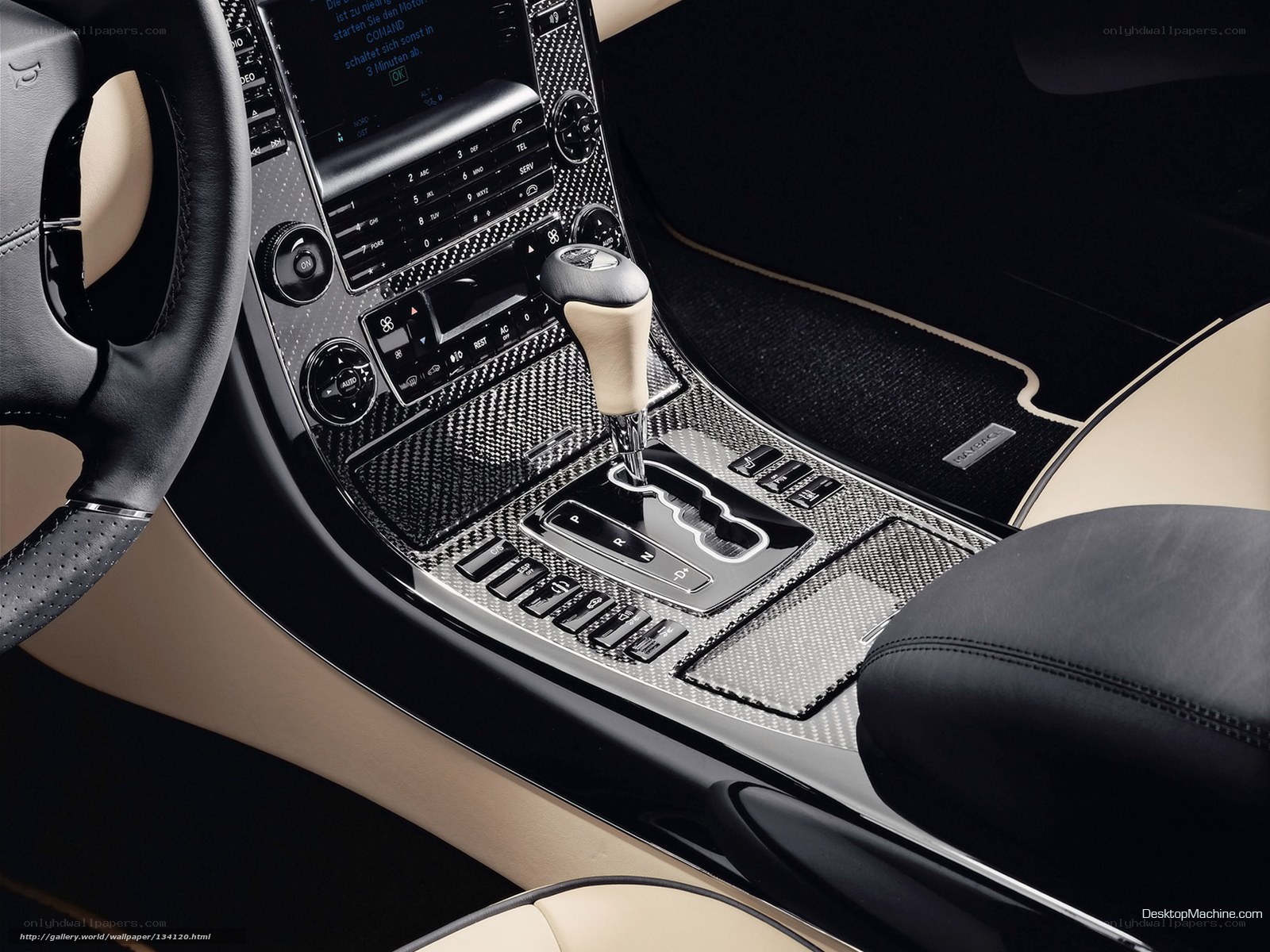 luxury car interior dashboard
