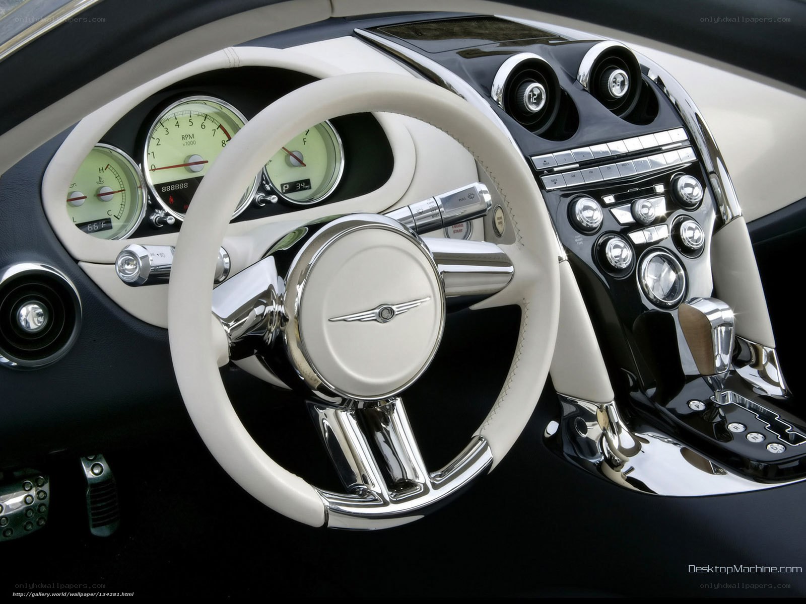 luxury car interior dashboard