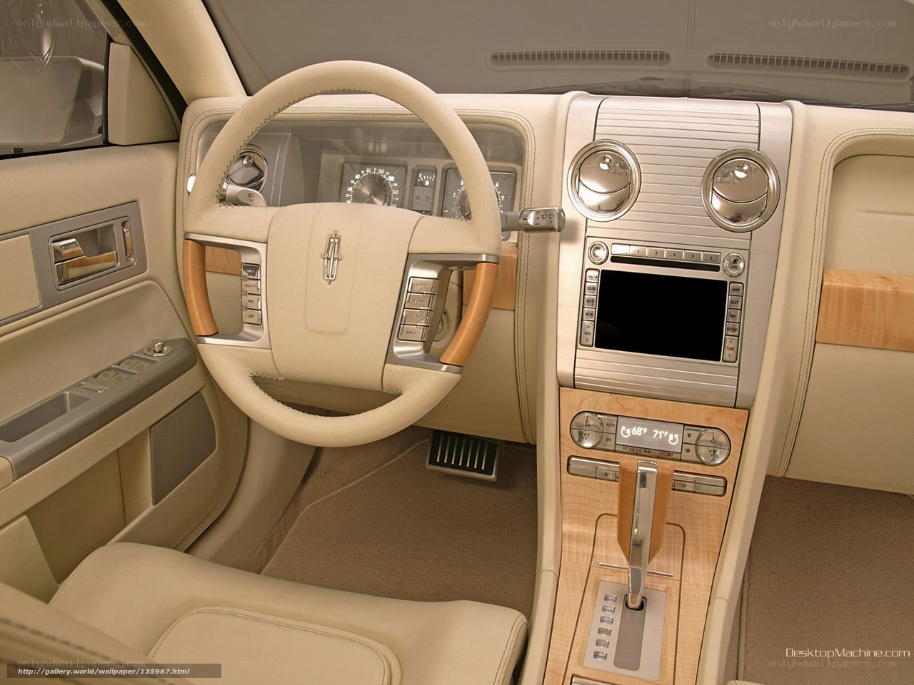 luxury car interior dashboard