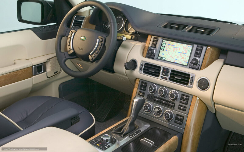 Luxury car interior dashboard