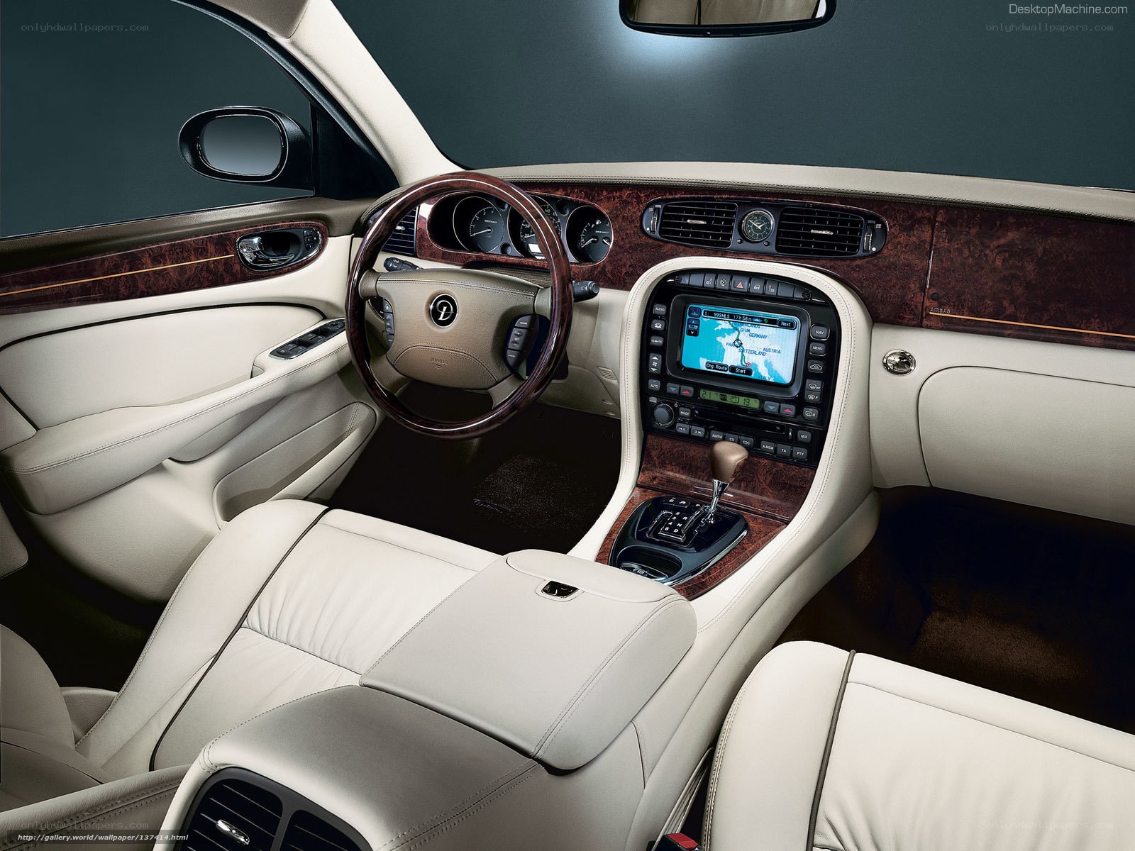 luxury car interior dashboard