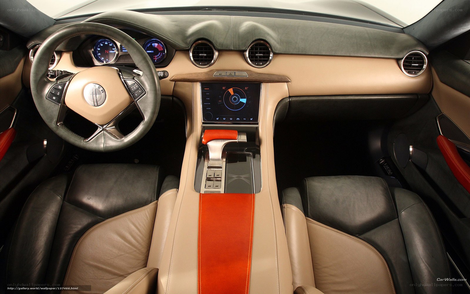 luxury car interior dashboard